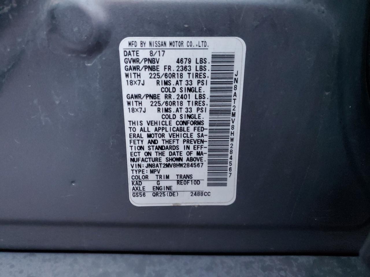 Nissan Rogue S Image 9