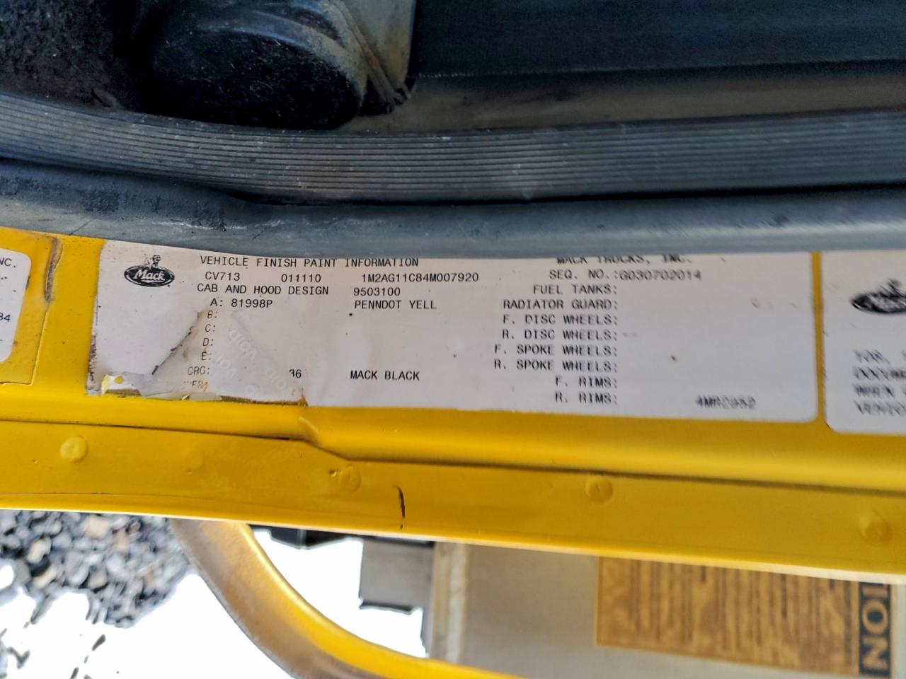 Mack 700 Cv700 Cv700 Image 8