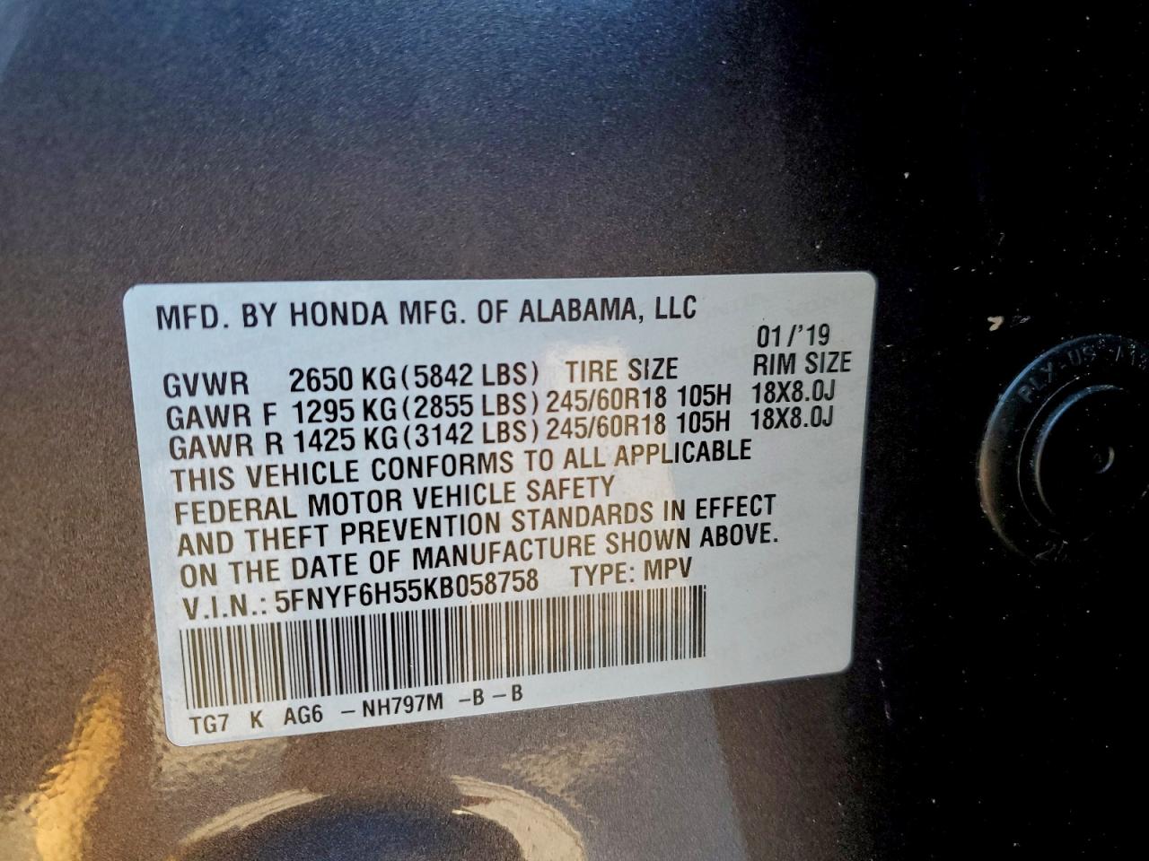 Honda Pilot Exl Image 11