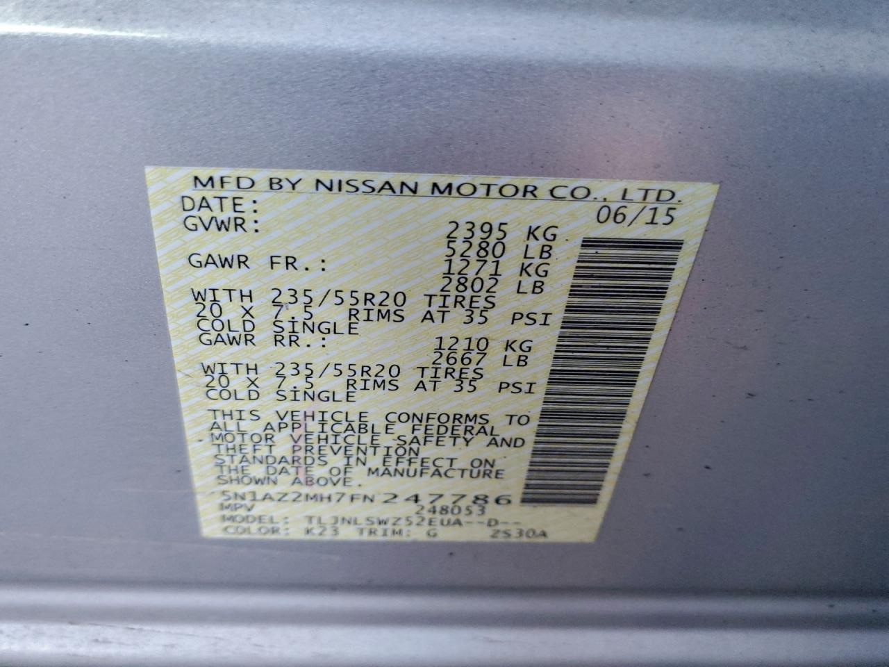 Nissan Murano S Image 9