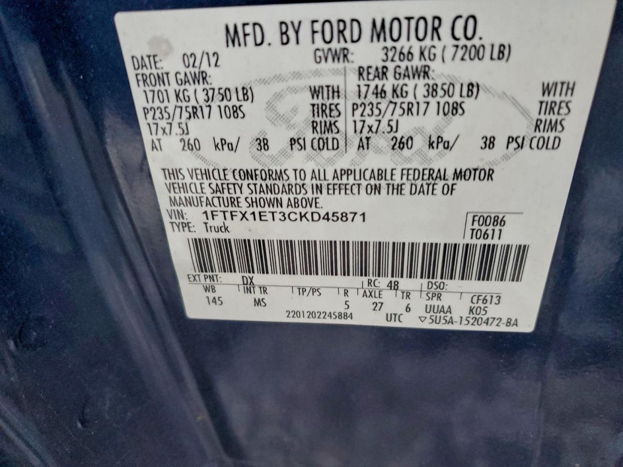 Ford F-150 Super Cab Image 12